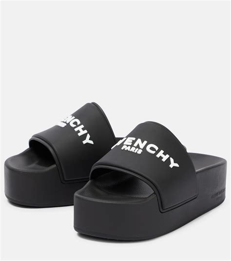 white givenchy slides|givenchy platform slides.